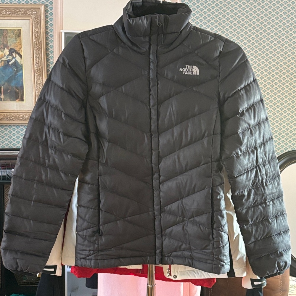The North Face Charcoal Quilted Jacket